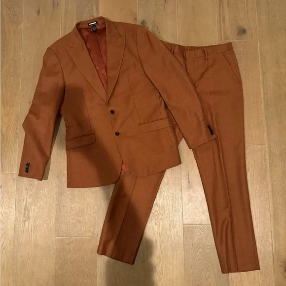 Express Men's Copper Suit Set - Picture 1 of 5